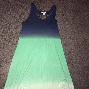 A long beautiful summer dress.